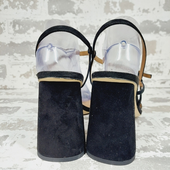 New Sam Edelman Kit Square Toe Slingback Cylindrical Block Heel Sandals X41 - Picture 7 of 12